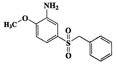 2-Amino-4-benzylsulfonylanisole,Benzenamine,2-methoxy-5-[(phenylmethyl)sulfonyl]-,CAS 2815-50-1,277.34,C14H15NO3S