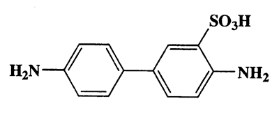 2-Amino-5-(4-aminophenyl)benzenesulfonic acid,[1,1'-Biphenyl]-3-sulfonic acid,4,4'-diamino-,CAS 2051-89-0,264.3,C12H12N2O3S