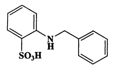 2-Benzylaminobenzenesulfonic acid,Benzenesulfonic acid,2-[(phenylmethyl)amino]-,monosodiumsalt,CAS 91889-81-5,263.31,C13H13NO3S