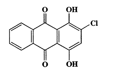 2-Chloro-1,4-dihydroxyanthracene-9,10-dione,Anthraquinone,2-chloro-1,4-dihydroxy-,CAS 81-53-8,274.66,C14H7ClO4