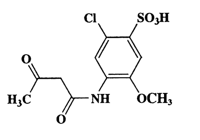 2-Chloro-4-acetoacetamido-5-methoxybenzenesulfonic acid,321.73,C11H12ClNO6S