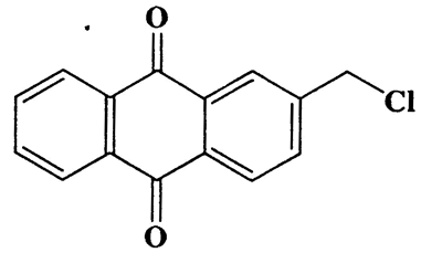 2-(Chloromethyl)anthracene-9,10-dione,Anthraquinone,2-(chloromethyl)-,CAS 6374-87-4,256.68,C15H9ClO2