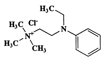 2-(Ethyl(phenyl)amino)-N,N,N-trimethylethanaminiumchloride,Ethanaminium,2-(ethylphenylamino)-N,N,N-trimethyl-,chloride,CAS 92-98-8,242.79,C13H23ClN2