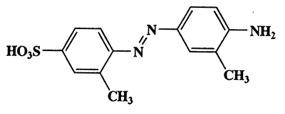 2',3-Dimethyl-4-amino-4'-sulfoazobenzene,Benzenesulfonic acid,4-[(4-amino-3-methylphenyl)azo]-3-methyl-,CAS 120-68-3,305.35,C14H15N3O3S