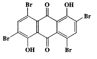 2,4,6,8-Tetrabromo-1,5-dihydroxyanthracene-9,10-dione,2,4,6,8-tetrabromo-1,5-dihydroxyanthracene-9,10-dione,555.80,C14H4Br4O4
