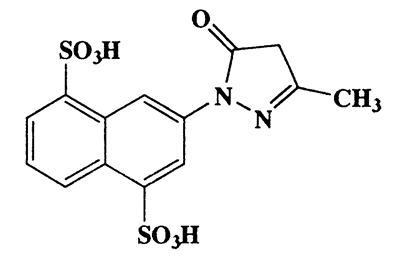 3-(3-Methyl-5-oxo-4,5-dihydropyrazol-1-yl)naphthalene-1,5-disulfonic acid,CAS 6338-01-3,384.38,C14H12N2O7S2