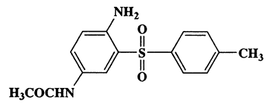 3-(4-Tolylsulfonyl)-4-aminoacetanilide,Acetamide,N-[4-amino-3-[(4-methylphenyl)sulfonyl]phenyl]-,CAS 127-49-1,304.36,C15H16N2O3S