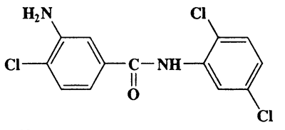 3-Amino-4-chloro-N-(2,5-dichlorophenyl)benzamide,Benzamide,3-amino-4-chloro-N-(2,5-dichlorophenyl)-,CAS 19277-78-2,315.58,C13H9Cl3N2O
