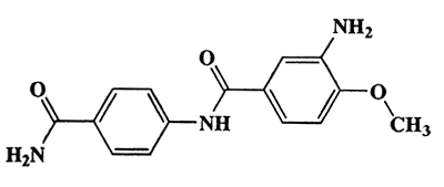 3-Amino-4-methoxy-4'-carbamoylbenzanilide,Benzamide,3-amino-N-[4-(aminocarbonyl)phenyl]-4-methoxy-,CAS 49701-19-1,285.30,C15H15N3O3
