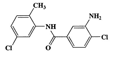 3-Amino-4,5-dichloro-2'-methylbenzanilide,Benzamide,3-amino-4-chloro-N-(5-chloro-2-methylphenyl)-,CAS 42487-07-0,295.16,C14H12Cl2N2O