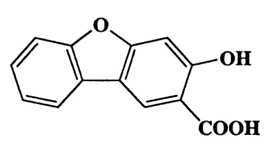 3-Hydroxy-2-carboxydibenzofuran,3-Dibenzofurancarboxylic acid,2-hydroxy-,CAS 118-36-5,228.2,C13H8O4