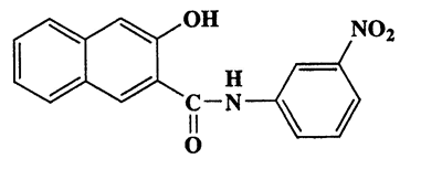 3-Hydroxy-N-(3-nitrophenyl)-2-naphthamide,2-Naphthalenecarboxamide,3-hydroxy-N-(3-nitrophenyl),CAS 135-65-9,308.29,C17H12N2O4