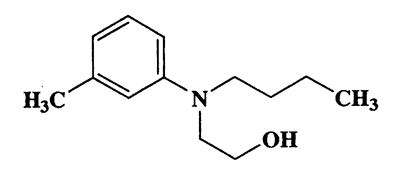 3-Methyl-N-butyl-N-hydroxyethylaniline,Ethanol,2-[butyl(3-methylphenyl)amino]-,CAS 6399-92-4,207.31,C13H21NO
