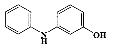 3-(Phenylamino)phenol,Phenol,3-(phenylamino)-,CAS 101-18-8,185.22,C12H11NO