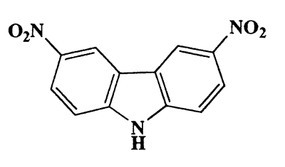 3,6-Dinitro-9H-carbazole,Carbazole,3,6-dinitro-,CAS 3244-54-0,257.2,C12H7N3O4