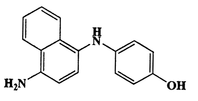 4-(4-Aminonaphthalen-1-ylamino)phenol,Phenol,4-[(4-amino-1-naphthalenyl)amino]-,CAS 6358-11-8,250.3,C16H14N2O
