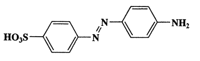 4-((4-Aminophenyl)diazenyl)benzenesulfonic acid,Benzenesulfonic acid,4-[(4-aminophenyl)azo]-,monosodium salt,CAS 104-23-4,277.30,C12H11N3O3S