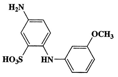 4-Amino-3'-methoxydiphenylamine-2-sulfonic acid,Benzenesulfonic acid,5-amino-2-[(3-methoxyphenyl)amino]-,CAS 6527-79-3,294.33,C13H14N2O4S