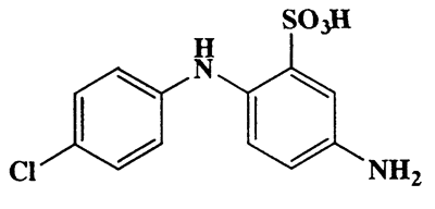 4-Amino-4,-chlorodiphenylamine-2-sulfonic acid,Benzenesulfonic acid,5-amino-2-[(4-chlorophenyl)amino]-,CAS 6548-34-1,298.75,C12H11ClN2O3S