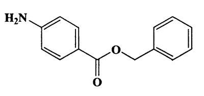 4-Aminobenzoic acid benzyl ester,Benzoic acid,4-amino-,phenylmethyl ester,CAS 19008-43-6,227.26,C14H13NO2