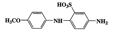 5-Amino-2-(4-methoxyphenylamino)benzenesulfonic acid,Benzenesulfonic acid,5-amino-2-[(4-methoxyphenyl)amino]-,CAS 33836-66-7,294.33,C13H14N2O4S