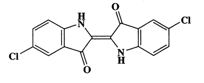 5,5'-Dichlomindigotin,3H-Indol-3-one,5-chloro-2-(5-chloro-1,3-dihydro-3 -oxo-2H-indol-2-ylidene)-1,2-dihydro-,CAS 6872-04-4,331.15,C16H8Cl2N2O2