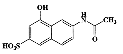 6-Acetamido-4-hydroxynaphthalene-2-sulfonic acid,2-Naphthalenesulfonic acid,6-acetamido-4-hydroxy-,CAS 6361-41-7,281.28,C12H11NO5S