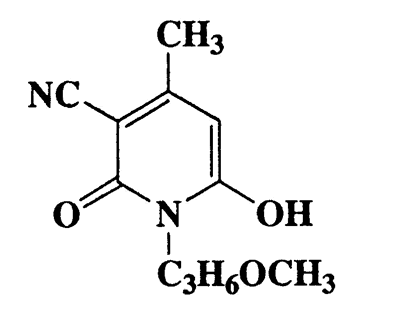 6-Hydroxy-1-(3-methoxypropyl)-4-methyl-2-oxo-1,2-dihydropyridine-3-carbonitrile,3-Pyridinecarbonitrile,1,2-dihydro-6-hydroxy-1-(3-methoxypropyl)-4-methyl-2-oxo-,CAS 29333-76-4,222.24,C11H14N2O3