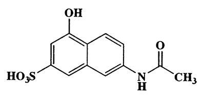 7-Acetamido-4-hydroxynaphthalene-2-sulfonic acid,2-Naphthalenesulfonic acid,7-(acetylamino)-4-hydroxy-,CAS 6334-97-0,281.28,C12H11NO5S