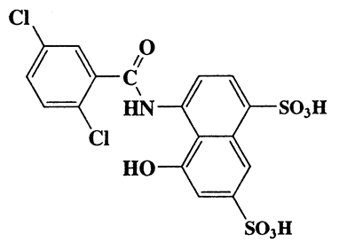 8-(2,5-Dichlorobenzamido)-1-naphthol-3,5-disulfonic acid,1,7-Naphthalenedisulfonic acid,4-[(2,5-dichlorobenzoyl)amino]-5-hydroxy-,CAS 6407-95-0,492.31,C17H11Cl2NO8S
