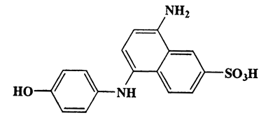 8-Amino-5-(4-hydroxyphenylamino)naphthalene-2-sulfonic acid,2-Naphthalenesulfonic acid,8-amino-5-[(4-hydroxyphenyl)amino]-,CAS 6357-75-1,330.36,C16H14N2O4S