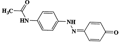 Acetamide,N-[4-[(4-oxo-2,5-cyclohexadien-1-ylidene)hydrazino]phenyl]-,Acetamide,N-[4-[(4-oxo-2,5-cyclohexadien-1-ylidene)hydrazino]phenyl]-,CAS 327059-75-6,255.27,C14H13N3O2
