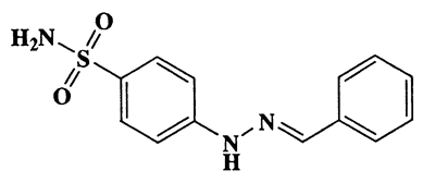 (E)-4-(2-benzylidenehydrazinyl)benzenesulfonamide,Benzenesulfonamide,p-(benzylidenehydrazino)-,CAS 21305-93-1,275.33,C13H13N3O2S