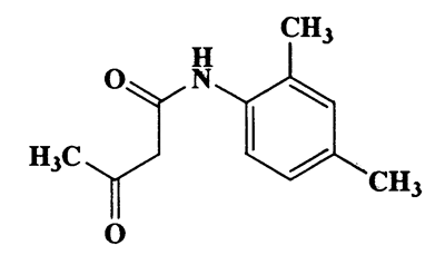 N-(2,4-dimethylphenyl)-3-oxobutanamide,Butanamide,N-(2,4-dimethylphenyl)-3-oxo-,CAS 97-36-9,205.25,C12H15NO2