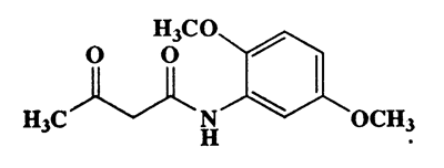 N-(2,5-dimethoxyphenyl)-3-oxobutanamide,Butanamide,N-(2,5 -dimethoxyphenyl)-,CAS 6375-27-5,237.25,C12H10NO4