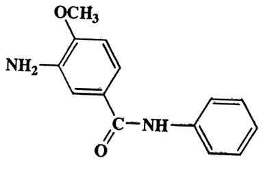 N-(3-amino-4-methoxyphenyl)benzamide,Benzamide,3-amino-4-methoxy-N-phenyl-,CAS 120-35-4,242.27,C14H14N2O2