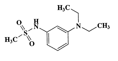 N-(3-(diethylamino)phenyl)methanesulfonamide,Methanesulfonamide,N-[3-(diethylamino)phenyl]-,CAS 52603-47-1,242.34,C11H18N2O2S