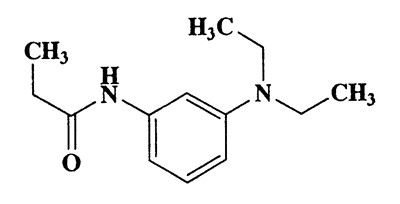 N-(3-(diethylamino)phenyl)propionamide,Propanamide,N-(3-(diethylamino)phenyl)-,CAS 22185-75-7,220.31,C13H20N2O