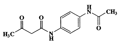 N-(4-acetamidophenyl)-3-oxobutanamide,Butanamide,N-[4-(acetylamino)phenyl]-3-oxo-,CAS 4433-78-7,234.25,C12H14N2O3