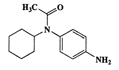 N-(4-aminophenyl)-N-cyclohexylacetamide,Acetamide,N-[4-(cyclohexylamino)phenyl]-,CAS 83386-36-1,232.32,C14H20N2O