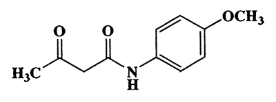 N-(4-methoxyphenyl)-3-oxobutanamide,Butanamide,N-(4-methoxyphenyl)-3-oxo-,CAS 5437-98-9,207.23,C11H13NO3
