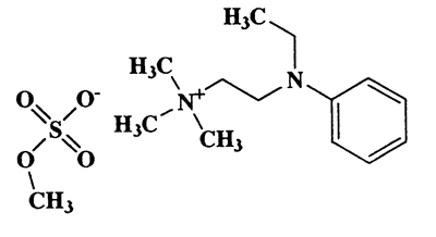 (N-ethylanilinoethyl)trimethylammonium methyl sulfate,318.43,C14H26N2O4S
