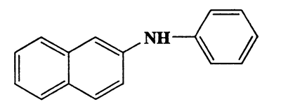 N-phenyl-2-naphthylamine,2-Naphthalenamine,N-phenyl-,CAS 135-88-6,219.28,C16H13N