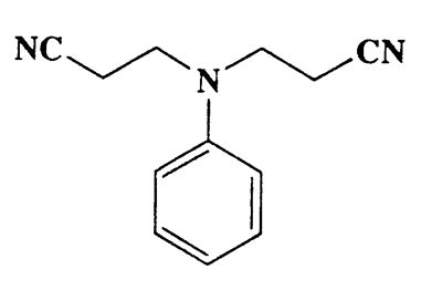 N,N-bis(2-cyanoethyl)benzenamine,Propionitrile,3,3'-(phenylimino)bis-,CAS 1555-66-4,199.25,C12H13N3