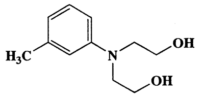 N,N-bis(2-hydroxyethyl)-3-methylbenzenamine,ethanol,2,2'-[(3-methylphenyl)imino]bis-,CAS 91-99-6,195.26,C11H17NO2