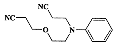 Propanenitrile,3-[[2-(2-cyanoethoxy)ethyl]phenylamino]-,Propanenitrile,3-[[2-(2-cyanoethoxy)ethyl]phenylamino]-,CAS 27419-90-5,243.30,C14H17N3O
