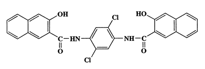 1,4-Dichloro-2,5-bis(2-hydroxy-2-naphthamido)benzene,-Naphthalenecarboxamide,N,N'-(2,5-dichloro-1,4-phenylene)bis[3-hydroxy-,CAS 30204-87-6,517.36,C28H18Cl2N2O4