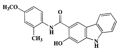 2-Hydroxy-N-(4-methoxy-2-methylphenyl)-9H-carbazole-3-carboxamide,11H-Benzo[a]carbazole-3-carboxamide,2-hydroxy-N-(4-methoxy-2-methylphenyl)-,CAS 5840-22-2,346.38,C21H18N2O3