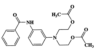 3-Benzamido-N,N-bis(acetoxyethyl)aniline,Benzamide,N-[3-[bis[2-(acetyloxy)ethyl]amino]phenyl]-,CAS 43051-43-0,384.43,C21H24N2O5