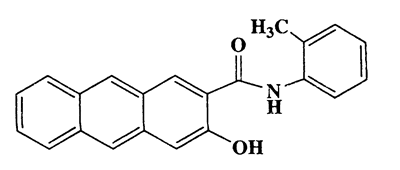 3-Hydrox-2-anthro-o-toluidide,2-Anthracenecarboxamide,3-hydroxy-N-(2-methylphenyl)-,CAS 1830-77-9,327.38,C22H17NO2